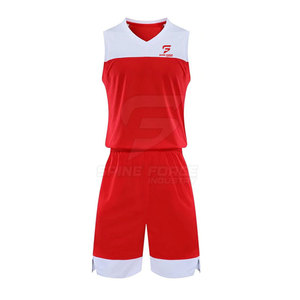 Short d'uniforme de basket-ball à séchage rapide pour hommes Ensemble respirant de bonne qualité Uniforme d'équipe à manches - Product Image 1