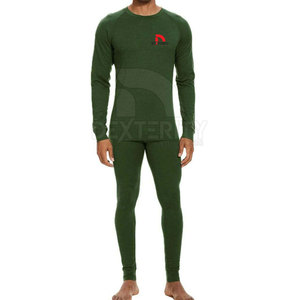 High Quality New <b>Thermal</b> <b>Men's</b> Long Johns <b>Set</b> Breathable Running Eco-Friendly Soft Polyester/Cotton Fabric 2-Piece All Seasons - Product Image 4