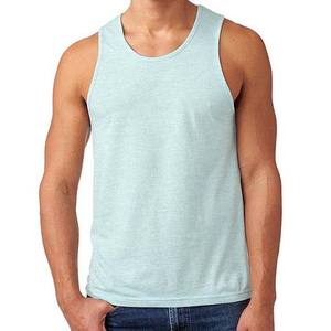 Camiseta deportiva al por mayor, camisetas sin mangas de verano para hombre, ropa de gimnasio de algodón, camiseta sin mangas transpirable de calidad superior de Color sólido - Product Image 1
