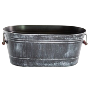 Cubo de maceta de tamaño mediano Maceta decorativa para el hogar y el jardín Macetas galvanizadas para vegetación Macetas decentes - Product Image 4