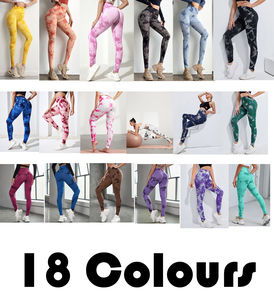 Cintura alta secado rápido Suave 4 vías estiramiento transpirable Yoga correr gimnasio entrenamiento ejercicio Leggin - Product Image 2