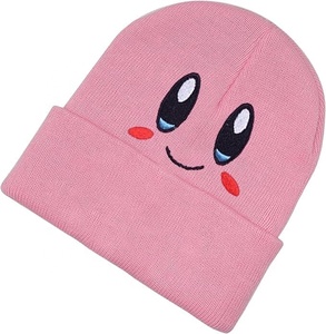 Cute Kirby Winter <b>Beanie</b> Y2K <b>Slouch</b> Cartoon Kidby Slouchy Knitted <b>Beanie</b> Hat Ribbed Lining Cuffed <b>Beanie</b> Winter Hat - Product Image 3