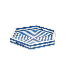 Usine En Gros Hexagone Conception Os Incrustation Plateau De Service Cadeau Parfait Pour L'anniversaire De Mariage Et De Noël Cuisine Rafraîchissements - Product Image 2