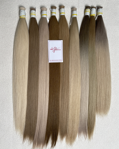 Extensions de cheveux vierges Remy en vrac de couleur pour le marché russe et européen, 100% cheveux vierges vietnamiens non traités, sans perte, prêts pour la permanente - Product Image 1