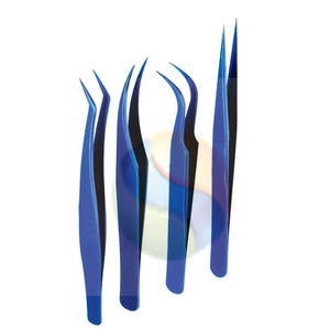 Pinces à extensions de cils de précision de qualité supérieure, outil de beauté professionnel en acier inoxydable, pinces à extensions de cils à ultra-grip - Product Image 1