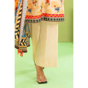 Conjunto de Traje de Lino y Algodón Estampado de 3 Piezas para Mujer con Dupatta WNS-52046 - Product Image 6