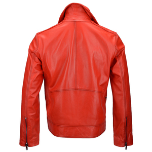 Stylish Casual Winter Men's <b>Sheep</b> <b>Skin</b> <b>Jacket</b> Stand Collar Zipper Closure Custom Color 100% Comfortable Breathable Slim Fit - Product Image 2