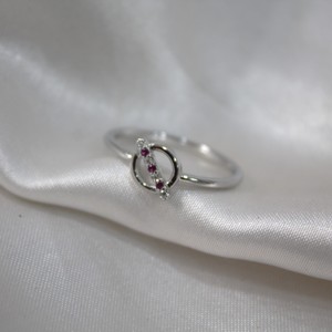 Elegant 925 Sterling <b>Silver</b> CZ <b>Ring</b> Handmade Delicate Thin <b>Band</b> for Wedding or Party Great Gift for Her - Product Image 3