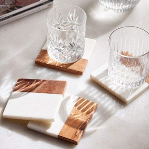 Hot Selling Round Shape Marble <b>Coaster</b> for Home Hotel Office Use Item Best Quality Serving <b>Drinks</b> <b>Coaster</b> - Product Image 6