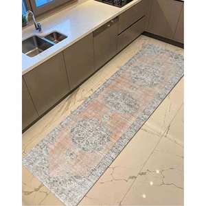 <b>Printed</b> Rug: Vibrant Floral Pattern <b>for</b> Dining Room or <b>Bathroom</b>,With Pile Soft Rug - Product Image 2