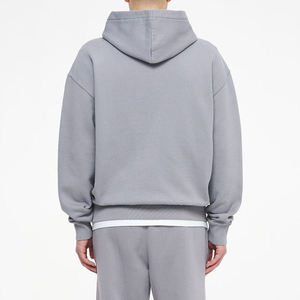 2024 nouveau Style Logo personnalisé 100% coton Boxy blanc surdimensionné sweats à capuche hiver Streetwear fabricant en gros porter pour hommes ODM - Product Image 4