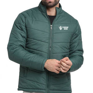 เสื้อแจ็กเก็ตขนปลาปักเป้าสำหรับผู้ชายเสื้อผ้าลำลองสำหรับใส่กลางแจ้งโลโก้ด้านหน้า - Product Image 1