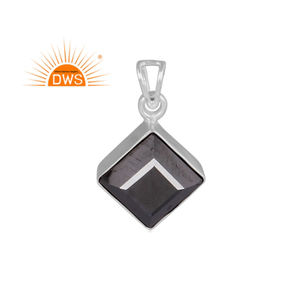 จี้อัญมณีเฮมาไทต์ธรรมชาติจี้เงินแท้ปรับแต่งได้ - Product Image 1