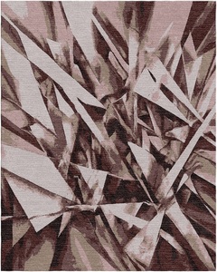 Conjunto de alfombra de lana anudada a mano de alta calidad Diseño de patrón abstracto - Product Image 5