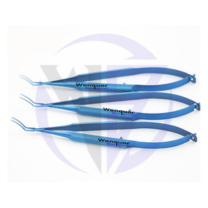 Fórceps quirúrgicos cosméticos oftálmicos 12cm/1,5 cm arco Angular titanio Micro avulsión y capsulorrexis herramienta Manual de acero inoxidable - Product Image 5