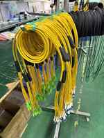 Kabel Patch Fiber Optik FTTMAX OM4 1M LC LC 100G 40G 10Gb 50/125m LSZH Duplex untuk Jaringan Enterprise, Modul Transceiver Data SFP 1