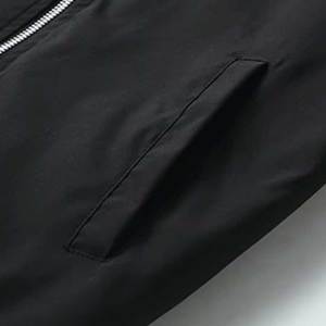 เสื้อแจ็คเก็ตบอมเบอร์คอตั้งสำหรับผู้ชายไซส์ใหญ่คุณภาพสูง ผลิตตามสั่ง แห้งเร็ว ระบายอากาศได้ดี บริการ OEM ผลิตในปากีสถาน - Product Image 6