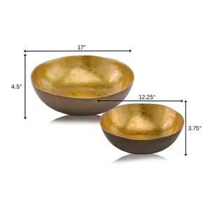 Luxury Polished Handmade Metal <b>Bowl</b> Global Trending Decor Item Accessories Dining Plated by Zahid Exports for Restaurants safe - Product Image 2