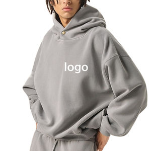 En stock hommes sweats à capuche respirant nouveau style hommes sweats à capuche coton mélangé sur mesure hommes sweat à capuche surdimensionné - Product Image 1