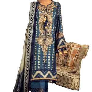 Salwar kameez – costume de créateur, robe imprimée avec broderie au cou, style indien et malaisien, meilleure qualité, collection Kurti - Product Image 1