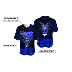 กางเกงเบสบอลสำหรับผู้ชาย,กางเกงเจอร์ซีย์ปักลายมีกระดุมที่กำหนดเองได้แบบระเหิด - Product Image 4