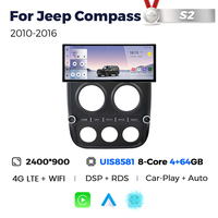 MEKEDE MS nouveau système Android 12.3 pouces 12 + 256G voiture multimédia pour Jeep boussole 2010-2016 prise en charge 360 caméra DVR OBD TPMS