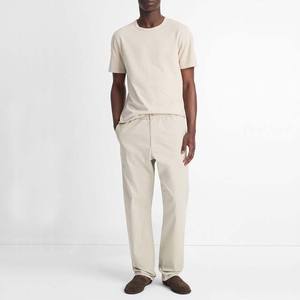 Nouveaux designs OEM douane pantalons décontractés bouton fermeture éclair pantalon extensible ceinture élastique pantalons pour hommes, droit, à rayures incurvées - Product Image 1