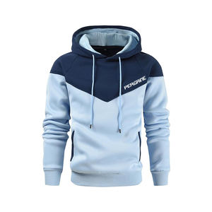 Conjunto Deportivo de 2 Piezas para Hombre con Logotipo Personalizado Bordado, Pantalones Deportivos y Sudadera con Capucha de Algodón Liso, Transpirable y de Secado Rápido - Product Image 1