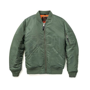 Blouson Bomber Unisexe Décontracté à Capuche Zippé, Vêtement d'extérieur Hiver, Service OEM, Logo Frontal, Écologique, Coupe-Vent - Product Image 1