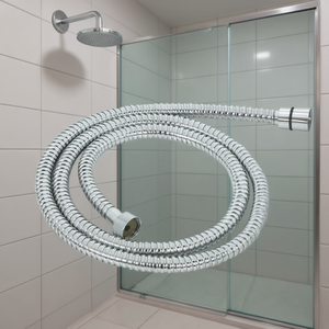Tuyau de douche en métal Chrome 130143-150cm par Idro Bric, accessoire de plomberie de qualité - Product Image 3