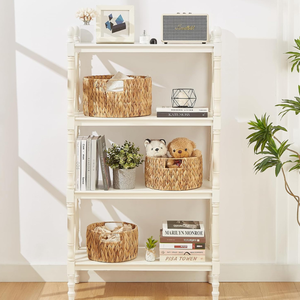 Set of 3 Hand Woven Water Hyacinth Storage Bins Injection Technics Rectangle & Square <b>Hamper</b> for Toys & <b>Laundry</b> Organization - Product Image 2