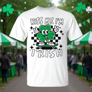 Camiseta Kiss Me Im Irish para el Día de San Patricio, camiseta para niños pequeños, camiseta para hermano mayor - Product Image 3