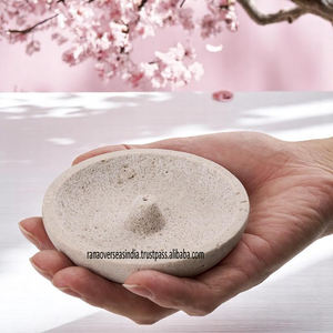 Quemador de incienso de piedra moderno, soporte duradero para varillas y conos de incienso, ideal para esquinas de meditación, oficinas y habitaciones a buen precio - Product Image 2