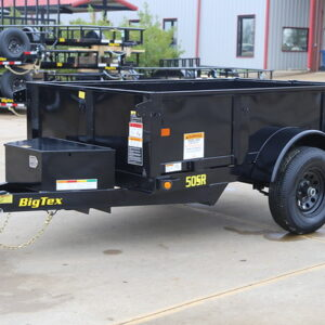 2025 Remorques Hillcrest 7x14 17.6k 40 "côtés Remorque à benne basculante, Big Tex 50SR-08 Remorque à benne basculante à essieu unique 5k - Product Image 4