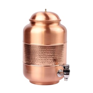 Handmade Customize Copper Water Dispenser Copper Antique Glossy Finishing Hammered Drink Ware Home Hotel Uses - Product Image 5