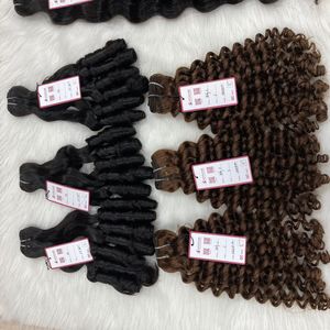 Venta al por mayor de extensiones de cabello chino con cutícula alineada, cabello rizado ondulado y recto, estilo de trama de cabello humano de alta calidad - Product Image 2