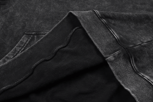 Qualité supérieure hommes robuste confort café éponge goutte épaule Europe amérique surdimensionné lavage à l'acide unisexe hiver numérique - Product Image 5