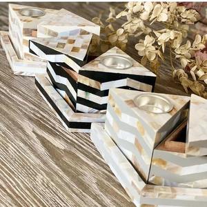 Juego de puerta trasera de quemador de incienso con incrustaciones de hueso de madreperla personalizado para decoración y regalo incrustaciones de madreperla ecológicas Bakhoor - Product Image 5