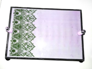 Style arabe vadrouille incrustation poignée acrylique plateau de service table décorer fête d'anniversaire ustensiles de cuisine utilisé dernière conception plateaux alimentaires - Product Image 6
