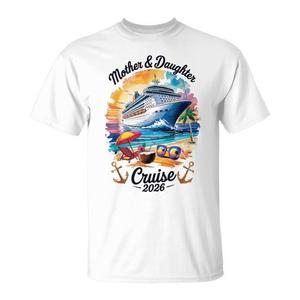 Felpe e Magliette Coordinati per Famiglia 2026: T-Shirt per Vacanza in Crociera Madre-Figlia - Product Image 1