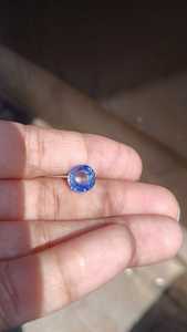 Zafiro Azul Real Creado en Laboratorio, Forma Redonda, Diamante de 1 Quilate, Corte Redondo Azul, Corte Brillante - Product Image 5