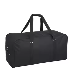 Sac polochon de voyage en nylon noir avec fermeture à glissière à motif de lettre à la mode pour une utilisation en salle de sport - Product Image 4