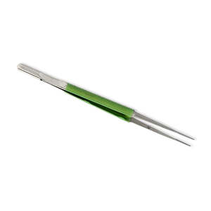 Micro Pinzas Superiores Manuales de la Mejor Calidad, Mango Recubierto de Verde, Longitud Total 150 mm, Acero Inoxidable Alemán, Certificación CE, Surgiright - Product Image 1