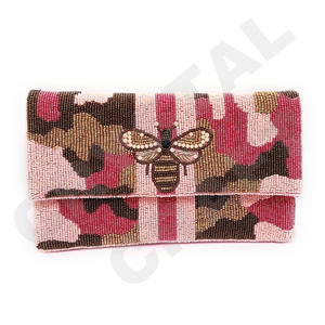 กระเป๋าคลัทช์งานปาร์ตี้คลัทช์ลูกปัดสีขาวและสีดำออกแบบกระเป๋าสะพายไหล่สำหรับผู้หญิงกระเป๋าหรูหราและกระเป๋าถืองานปาร์ตี้ - Product Image 2