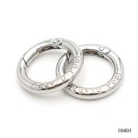 Tendances actuelles : Clips porte-clés, miroir argenté, fermoir anneau en O à ressort plat, mousqueton rond personnalisé avec logo, fermoir porte-clés de 1 pouce