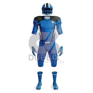 Uniformes de football américain à séchage rapide de haute qualité ensembles et hauts confortables en couleurs unies motif de drapeau différents styles - Product Image 4