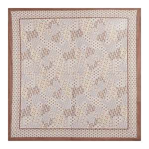 Sábana doble de algodón 240 TC con 2 fundas de almohada Juego de 4 piezas de tamaño Queen con estampado floral y Animal abstracto marrón (SHKV1056) - Product Image 2