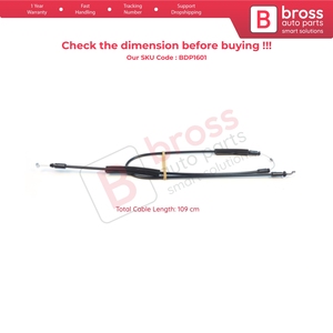 Câble de déverrouillage de la serrure extérieure de la porte coulissante gauche BDP1601 pour Doblo MK2 263 Combo 51892698 - Product Image 6