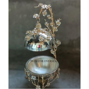 ชุดจานชุบทองแบบ3จานชุบทองพร้อมขาตั้งสีดำ - Product Image 6