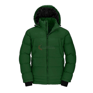 Custom Logo <b>Canvas</b> Stand Collar Puffer <b>Jacket</b> <b>Mens</b> 2026 High Quality Winter - Product Image 6